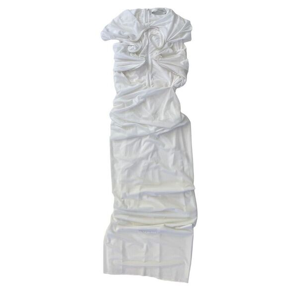 Christopher Esber Venusa Tee Dress in White - Picture 2 of 13